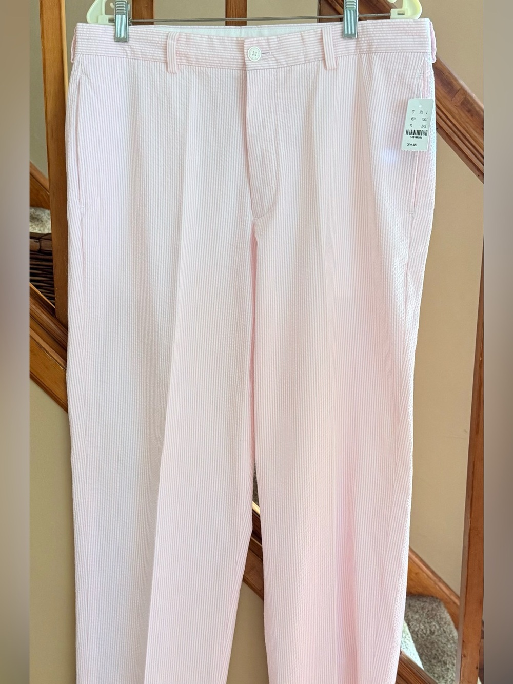 Brooks Brothers Men’s Light Pink Seersucker Chinos NWT